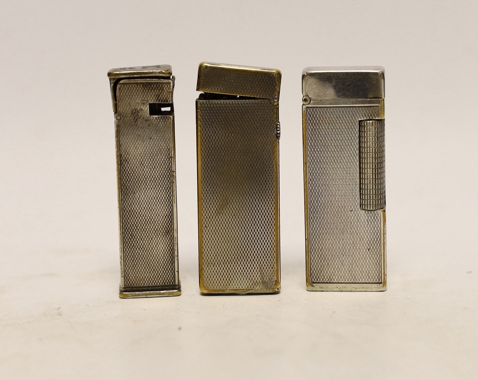 Three assorted Dunhill lighters